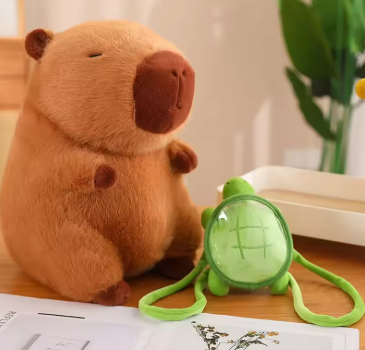 Peluche capibara con mochila