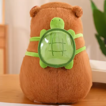 Peluche capibara con mochila
